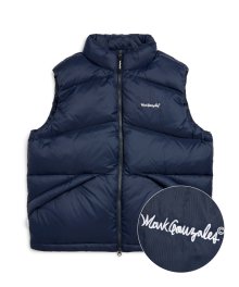 DIAGONAL DOWN VEST - NAVY