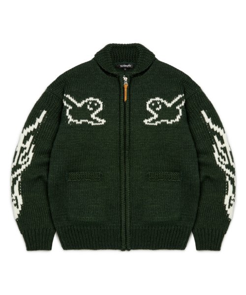 마크곤잘레스(MARK GONZALES) MG COWICHAN ZIP-UP KNIT JACKET