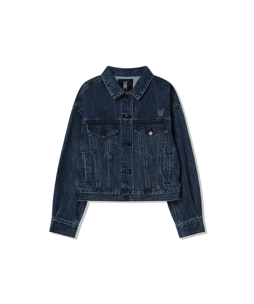 ) One-tuck Denim Jacket