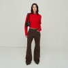 CUT-OUT BOOTSCUT TROUSERS