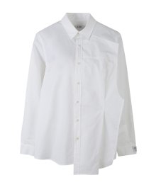 Patched Raw Panel Long Shirts_RQSAA23504WHX