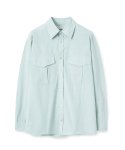 노운(NOUN) wide pocket shirts (mint grey)