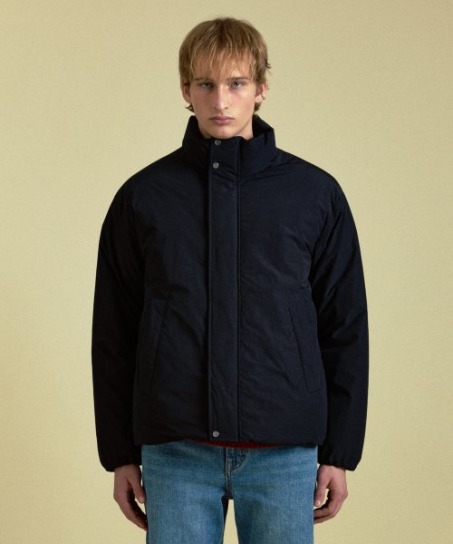 High-neck Padding Jacket Black