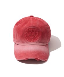 GHOST EMBO WASHED CAP (RED)