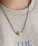 스칼렛또(SCALETTO) CKE214 Chubby Star Leather Strap Necklace