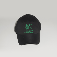 BREATH AIR 3L LOGO BALL CAP - BLACK 브레스 에어 3 레이어 볼캡 - 블랙