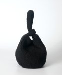 옐로우스톤(YELLOWSTONE) Wool dumpling wrist bag - Black