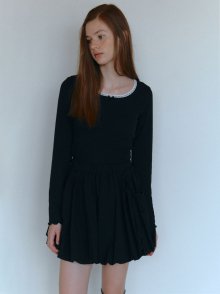 STRING BANDING MINI SKIRT_BLACK