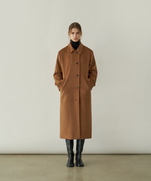 MUSINSA | LAFUDGE FOR WOMAN [Woman] Woolrich Double Mac Coat_Camel