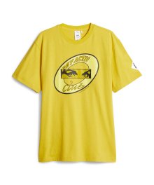 푸마Ⅹ퍽스앤미니 그래픽 반소매 티셔츠 - 옐로우 / 622678-42