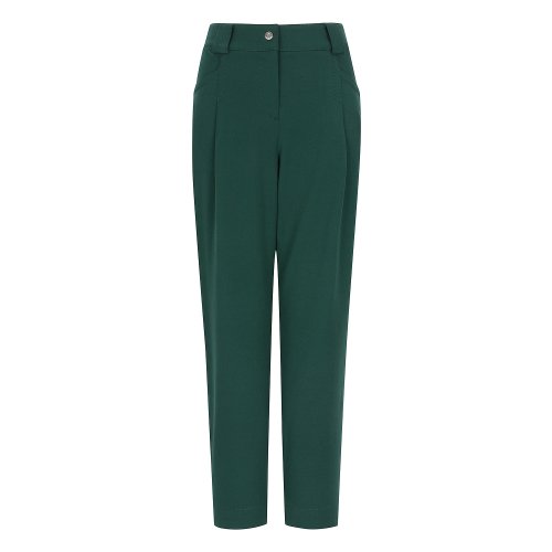 Pintuck Tapered Pants D/Khaki