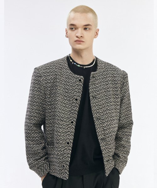 Marbling Tweed Jacket
