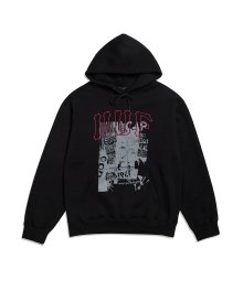 HUF X MAISON MINED SOBER HOODIE [BLACK]