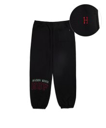 HUF X MAISON MINED SOBER FLEECE PANTS [BLACK]