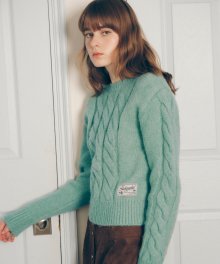 ROUND CABLE KNIT MINT