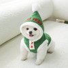 강아지 애견 산타옷 크리스마스데이 (그린)