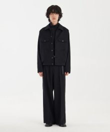 Short Blouson Jacket - Black