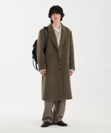 Chesterfield Coat - Khaki Brown