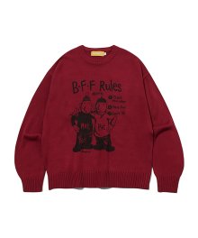 [Pat&Mat] BFF Sweater(PLUM)