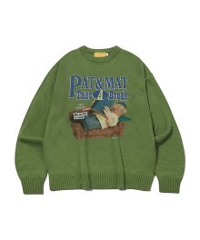 [Pat&Mat] Chillax Sweater(OLIVE GREEN)
