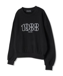 1988 자수 스웻 셔츠 블랙