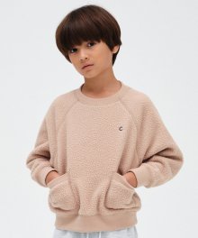 [23FW clove] Boucle Sweatshirt_Kids (Beige)