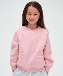 [23FW clove] Boucle Sweatshirt_Kids (Pink)