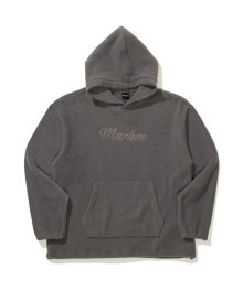 FLEECE LOGO HOODIE DARK GRAY