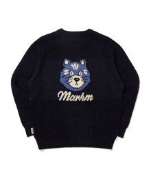 CAT JACQUARD PULLOVER NAVY