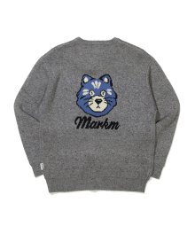 CAT JACQUARD PULLOVER GRAY