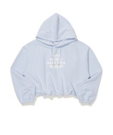 (W) WINTER CROP HOODIE LIGHT BLUE