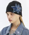Double Star Patch Beanie