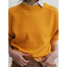 Overfit Roundneck Pullover  Orange