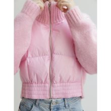 GooseDown Knit Patch Outer  Pink