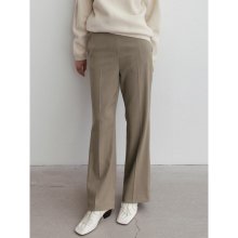 Wool Blended Straightfit Pants  Natural Brown