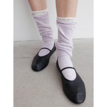 Seethrough Knee Socks  Lavender
