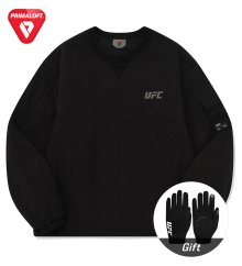 UFC 프리마로프트 릴렉스핏 패딩 맨투맨 블랙 U2SWU3108BK