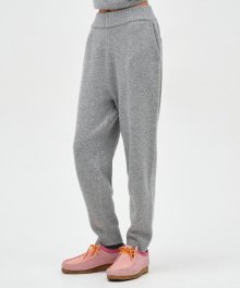 [23FW clove] Knit Jogger Pants (Melange Grey)