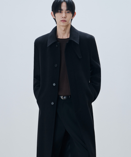 드로우핏 프리미어 울 발마칸 체스터 코트 [BLACK]