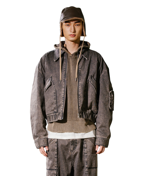 M-ZIPPER JACKET / BLACK