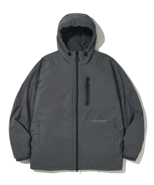 LIGHT PRIMALOFT HOOD JACKET CHARCOAL WOL041