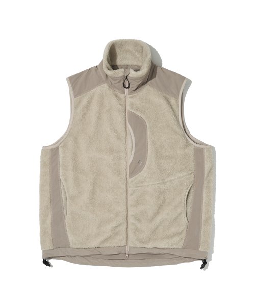 CHEST HOLEPOCKET FLEECE VEST CREAM WOL049
