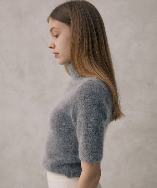 ニット/セーター[niko and…] turtleneck mohair knit
