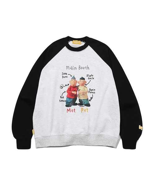 [Pat&Mat] QnA Sweatshirt(BLACK)