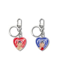 [Pat&Mat] Heart Glitter Key Ring