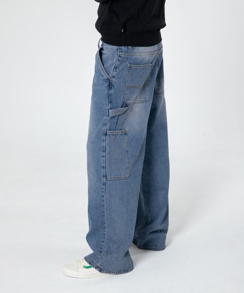 25Damaged Washing Wide Denim (Washed Blue)' 최저가 검색