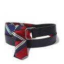 커스텀멜로우(CUSTOMELLOW) season motif regimental tie belt CAABX23511BKX