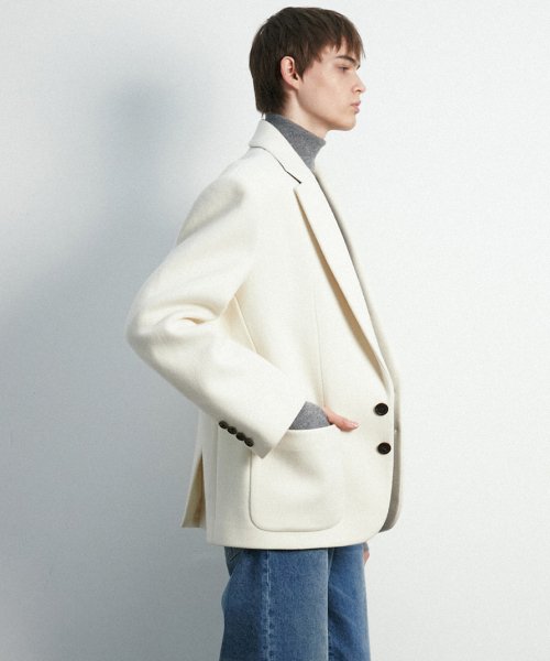 Ivory wool outlet jacket