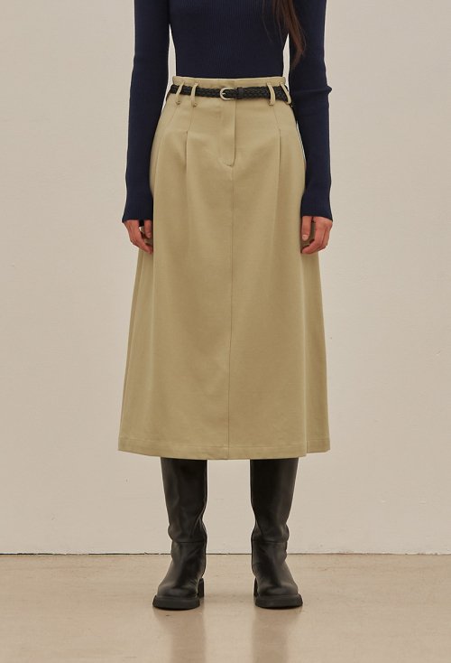 망고매니플리즈(MANGO MANY PLEASE) NON PINTUCK SKIRT (2colors