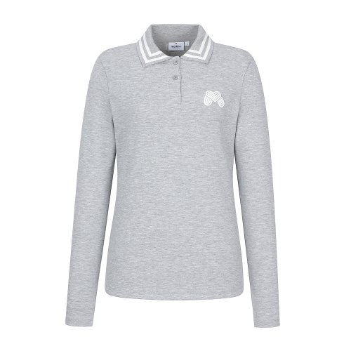 Collar Point Polo Shirts M/Grey